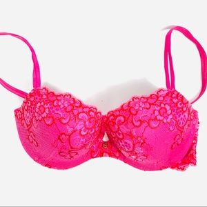 VICTORIAS SECRET Very Sexy Pink Padded Demi Bra